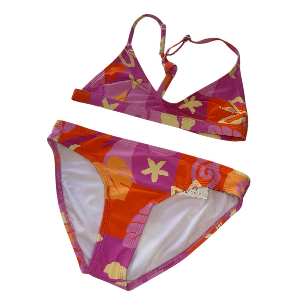 Rip Curl Bikini Tropical Dawn Tangerine NWT Girls Size 12